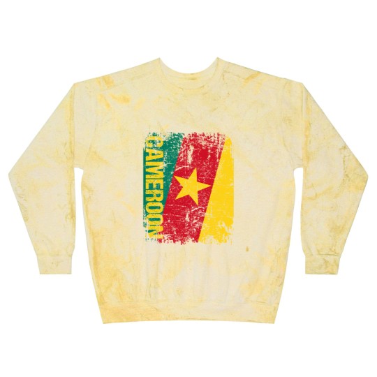 Discover Cameroon Flag Vintage Distressed Blast Sweatshirts