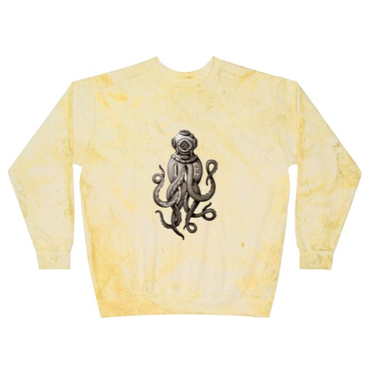 Discover Retro Fashion SCUBA Diver Weird Killer Octopus Blast Sweatshirts