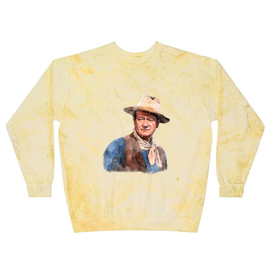 Discover John Wayne "The Duke" - Watercolor - John Wayne - Blast Sweatshirts