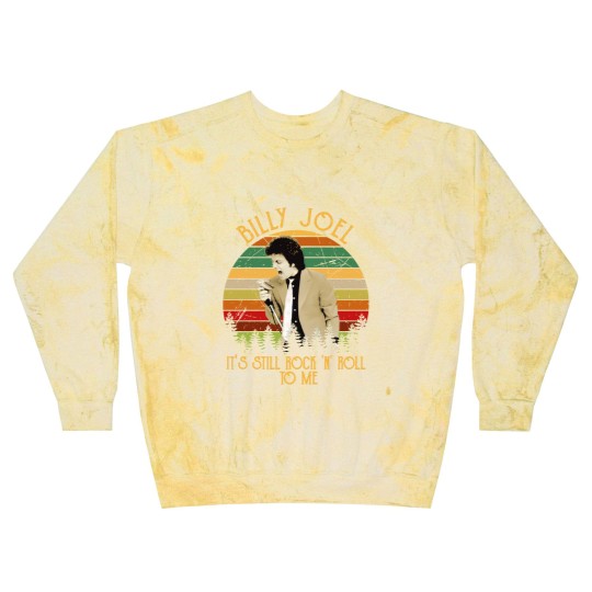 Discover Vintage Billy Tees Joel It's Still Rock and Roll To Me Essential Blast Sweatshirts