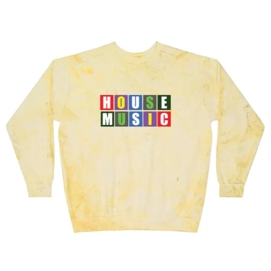 Discover House Music Blocks Blk Blast Sweatshirts