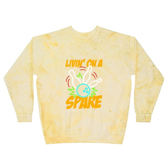 Discover Livin on a Spare Funny Bowling Bowler Blast Sweatshirts