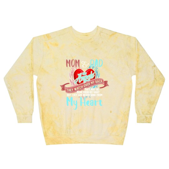 Discover Mom & Dad My Angels Blast Sweatshirts - in memory of parents In Heaven Blast Sweatshirts