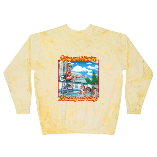 Discover Oiling and Lotioning - TEXT - The Sandlot - Blast Sweatshirts
