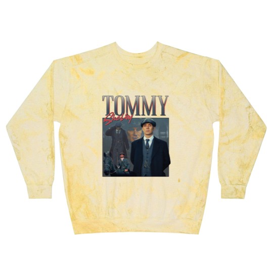 Discover Tommy Shelby Homage Blast Sweatshirts Blast Sweatshirts Top Peaky TV Show Gift Tom Thomas By Order Cillian Murphy