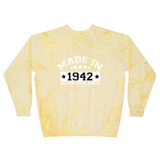 Discover MADE IN 1942 ALL ORIGINAL PARTS Blast Sweatshirts