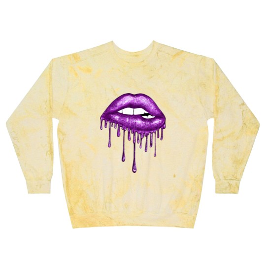 Discover Drip Purple Lips - Lips - Blast Sweatshirts