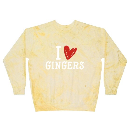 Discover Redhead Lover Irish Red Haired Men Women I Love Gingers Blast Sweatshirts