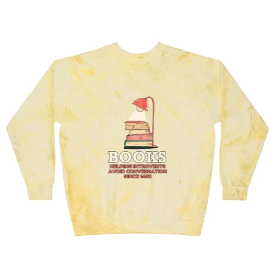 Discover Books, Helping Introverts Avoid Conversation Blast Sweatshirts