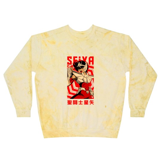 Discover Pegasus Seiya == Saint Seiya == Vintage Anime Design - Seiya - Blast Sweatshirts
