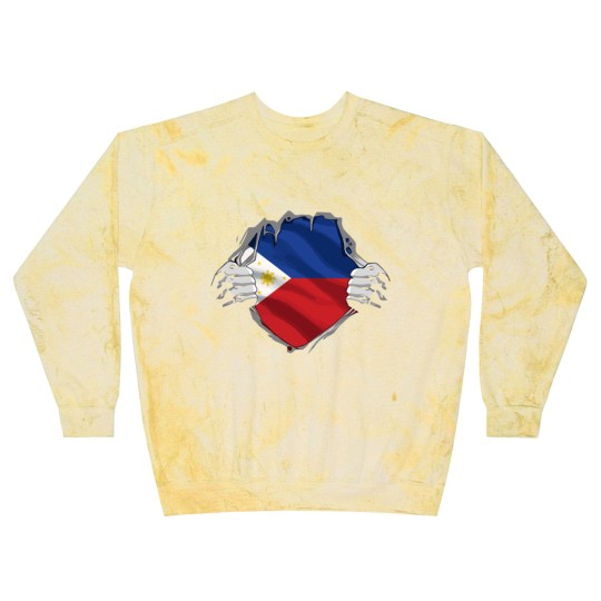 Discover Super Filipino Heritage Philippines Roots Flag Gif Blast Sweatshirts