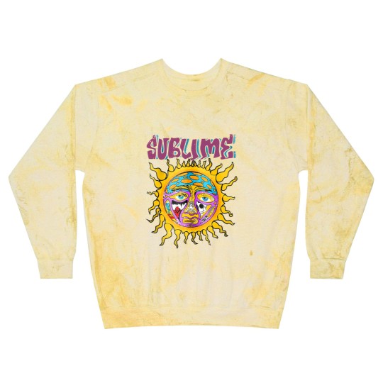 Discover Sublime Vintage Logo Blast Sweatshirts - Sublime Blast Sweatshirts, Rock Band Blast Sweatshirts, Fan Gift Birthday