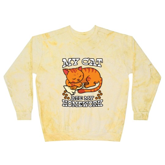 Discover My Cat Ate My Homework Blast Sweatshirts