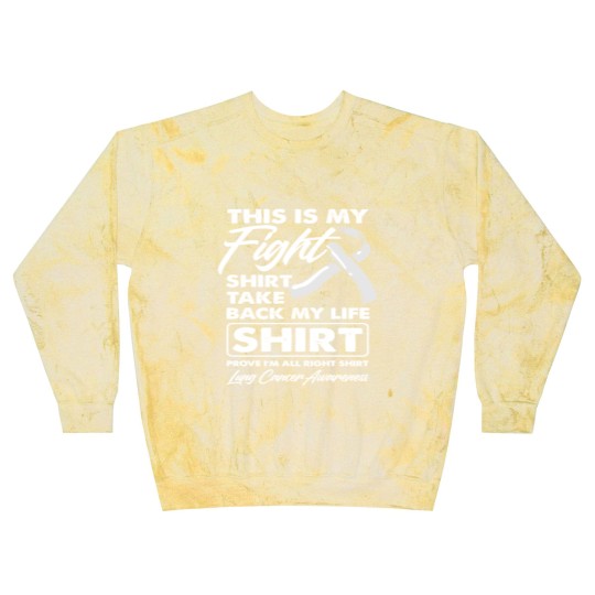 Discover My Fight Blast Sweatshirts Fighter Lung Cancer Awareness Blast Sweatshirts