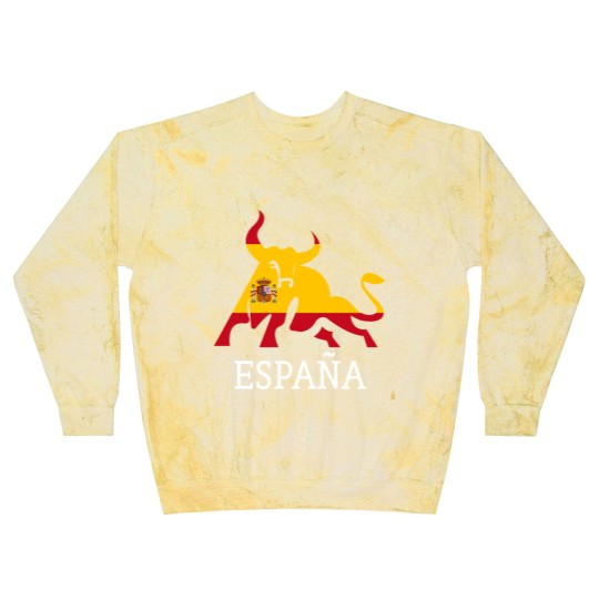 Discover Spain Spanish Flag Souvenir Toro España Bull Silhouette - Spanish Spain Flag Souvenir Bull S - Blast Sweatshirts
