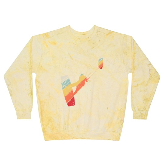 Discover Kite Boarding Kiteboarder Retro Vintage Blast Sweatshirts