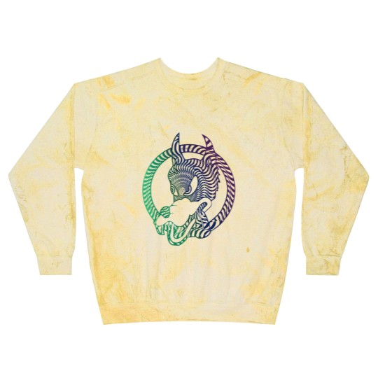 Discover Jerry Garcia Wolf guitar Dead Blast Sweatshirts