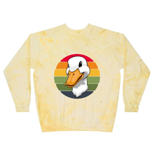 Discover Duck Head Retro Funny Water Ducklings Blast Sweatshirts