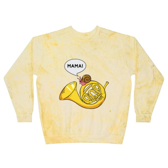 Discover Snail French Horn Shell Pun Musician Gift Blast Sweatshirts