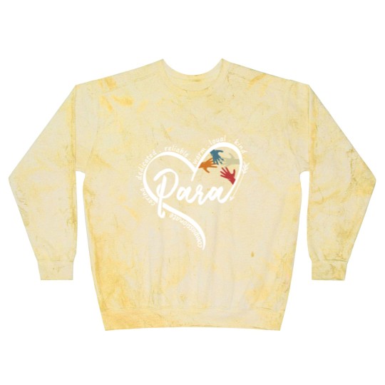 Discover Para Heart Paraprofessional Educator Paraeducator Blast Sweatshirts