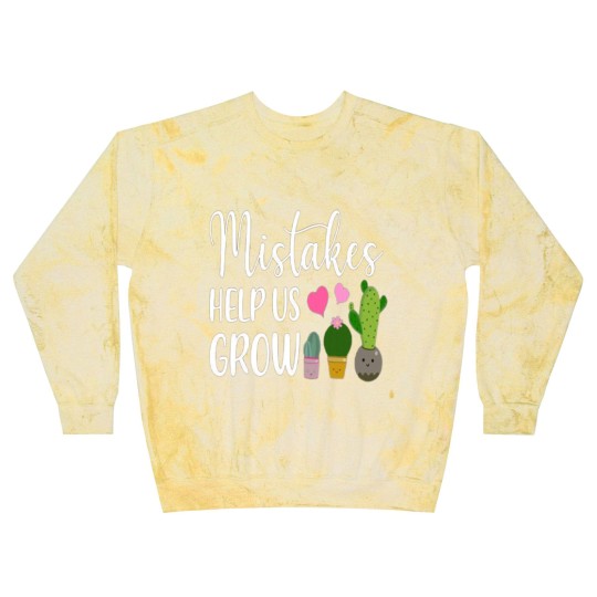 Discover Mistakes Help Us Grow For Teacher and Student Blast Sweatshirts
