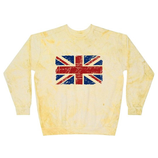 Discover Union Jack Flag - Vintage Look Blast Sweatshirts