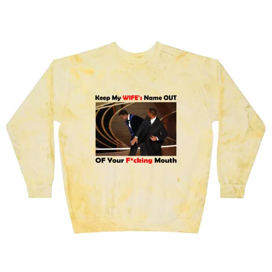 Discover Will Smith Smacks Chris Rocks Onstage Blast Sweatshirts, Will Smith Blast Sweatshirts, Will Smith Slapped Chris Rocks, 2022 Oscars, Meme Blast Sweatshirts