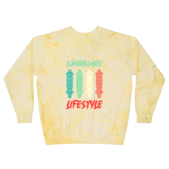 Discover Longboard Lifestyle Skateboarder Saying Gift Blast Sweatshirts