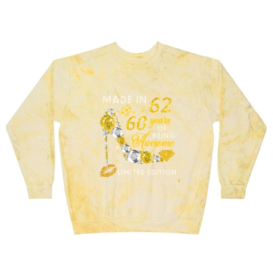 Discover Made In 1962  60 Years Of Being Awesome Jewelry Gold Sparkle - Made In 1962 - Blast Sweatshirts