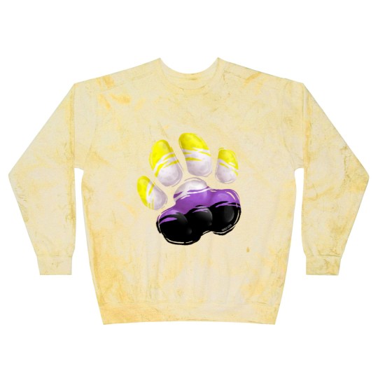 Discover Non Binary - Wolf Paw Blast Sweatshirts