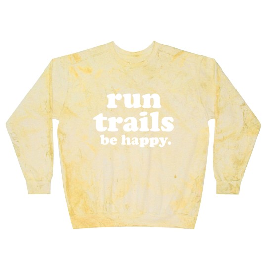 Discover Run Trails Be Happy Trail running - Trail Running - Blast Sweatshirts