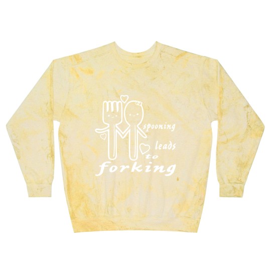 Discover Spooning Leads To Forking ©WhiteTigerLLC.com Blast Sweatshirts