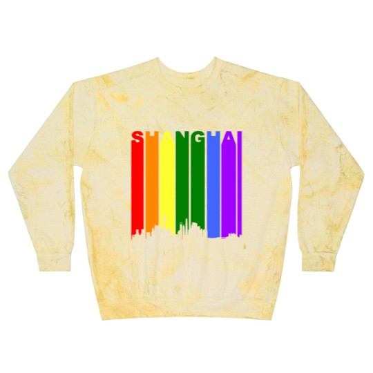 Discover Shanghai China Rainbow LGBT Gay Pride Blast Sweatshirts