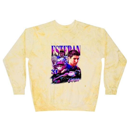 Discover Esteban Ocon Blast Sweatshirts Driver Racing Championship Formula Racing Blast Sweatshirts French Vintage Design 90s Graphic Blast Sweatshirts