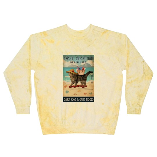 Discover Beach Life Sandy Toes Exotic Shorthair cat gift Blast Sweatshirts
