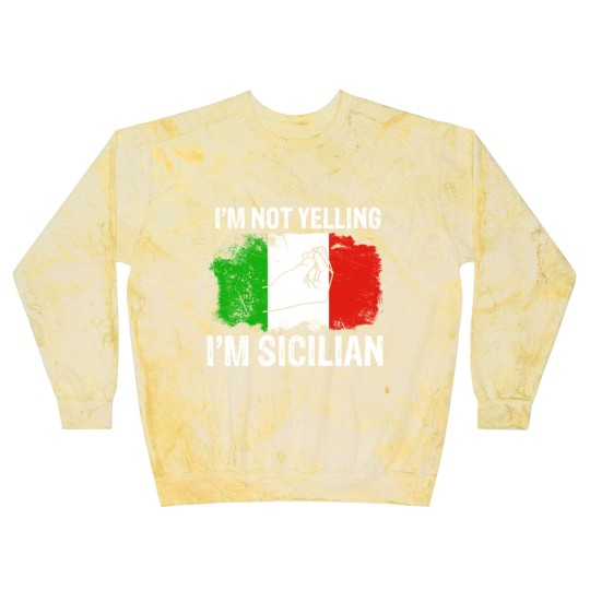 Discover Sicilian not yelling funny Italian Blast Sweatshirts Blast Sweatshirts