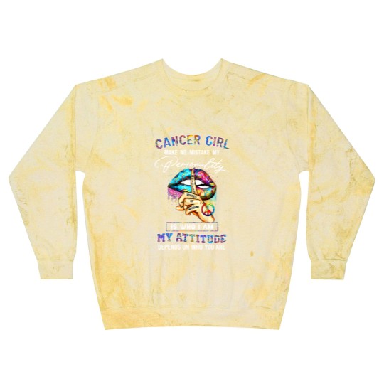 Discover Cancer Girl Make No Mistake My Personality - Zodiac Gift Birthday Gift - Blast Sweatshirts