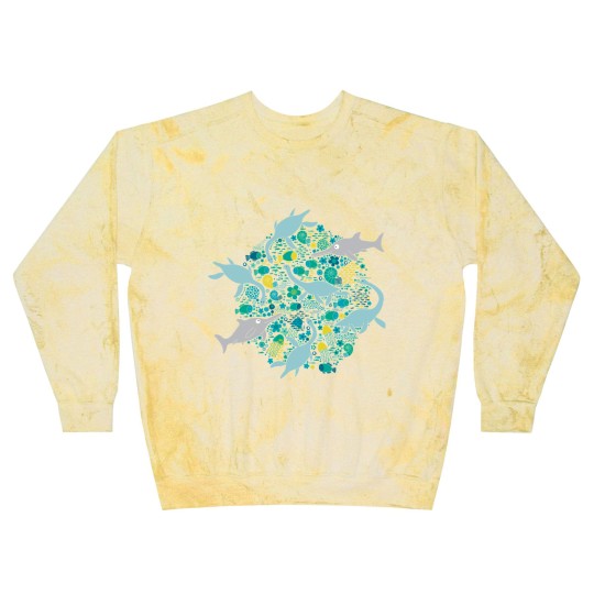 Discover Swimming with Plesiosaurs - cute prehistoric animal design - Swimming - Blast Sweatshirts