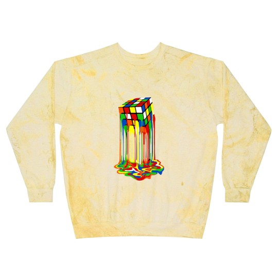 Discover Rainbow Abstraction melted rubix cube - Rubix Cube - Blast Sweatshirts