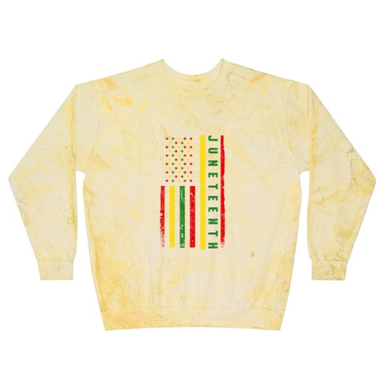 Discover Juneteenth American Flag Emancipation Melanin Black Pride Blast Sweatshirts