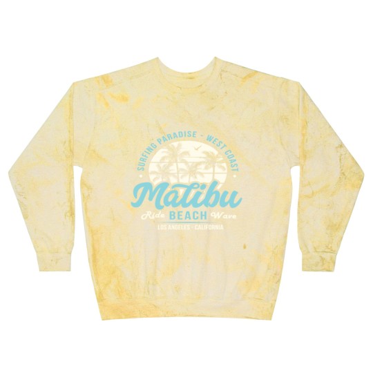 Discover Surfing Paradise Malibu Beach Ride Wave Blast Sweatshirts