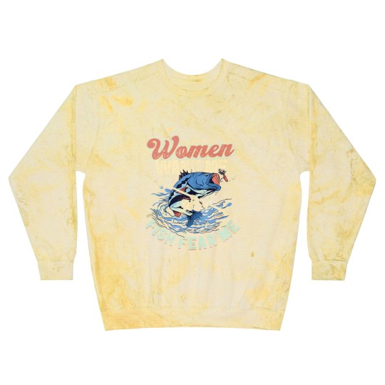 Discover Women Want Me Fish Fear Me Fisherman Fishing Blast Sweatshirts