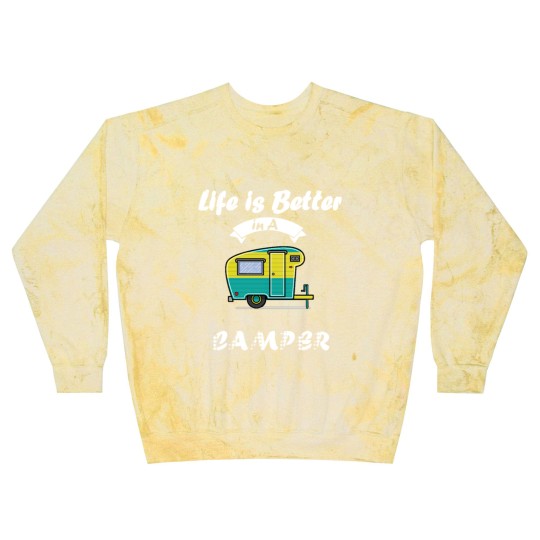 Discover Happy Life in Camper - camping Blast Sweatshirts