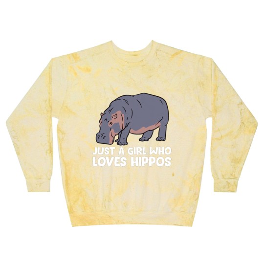 Discover Hippo Girl Just a Girl Who Loves Hippos Blast Sweatshirts