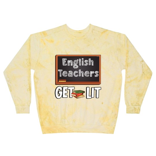 Discover Book Chalk Teacher English Literature Blackboard Blast Sweatshirts