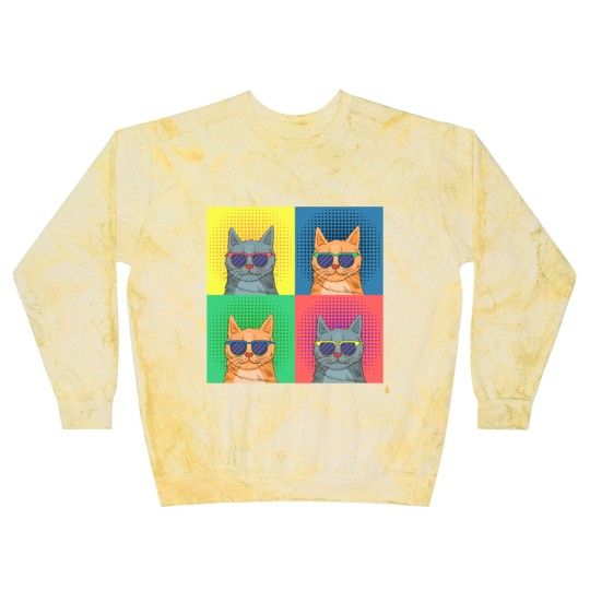 Discover cat pop art Blast Sweatshirts