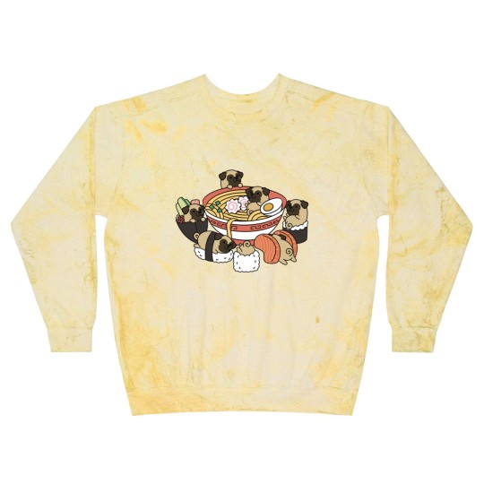 Discover Pug Ramen Sushi - Pug - Blast Sweatshirts