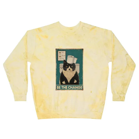 Discover Be The Change Tuxedo Cat kitten quotes gift Blast Sweatshirts