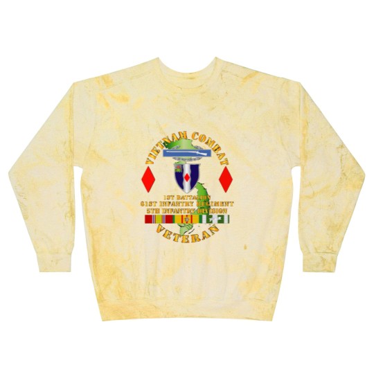 Discover Vietnam Combat Vet - 1st Bn 61st Infantry - 5th Inf Div SSI - Vietnam Combat Vet 1st Bn 61st Infan - Blast Sweatshirts