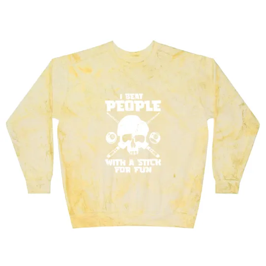 Discover Pool Billiard - I Beat People With A Stick For Fun Blast Sweatshirts